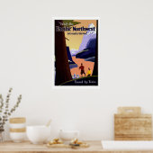 パシフィックノースウェストワンダーランドUSヴィンテージ旅行 ポスター (キッチン)