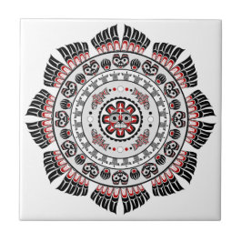 パシフィックノースウェスト先住民アメリカンアートマンダラ タイル