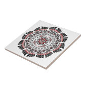 パシフィックノースウェスト先住民アメリカンアートマンダラ タイル (側面)