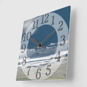 パシフィックノースウェスト海ドリームズ スクエア壁時計 (傾斜)