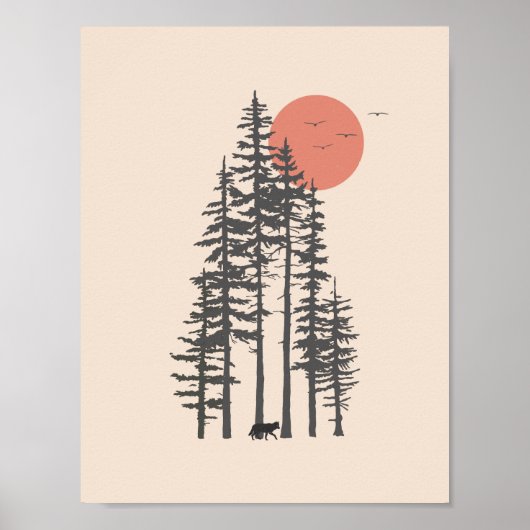 パシフィックノースウエストウォールアート ポスター (正面)