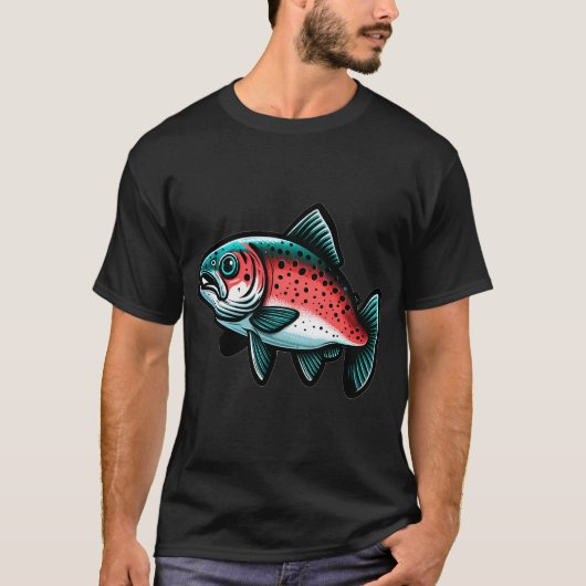 パシフィックノースウエストサーモン Tシャツ (正面)
