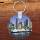 パシフィックノースウエストシアトルフェリー&建物 キーホルダー (正面)