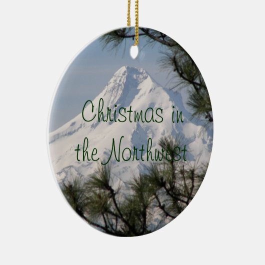 パシフィックノースウエスト山フードホリデー セラミックオーナメント (右)