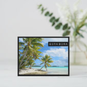 パシフィックパームビーチ縁ど黒葉書 ポストカード (スタンド正面)