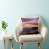 パシフィックピローにピンクの夕日 クッション (椅子)