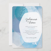 パシフィックブルーの結婚式招待状 招待状 (正面)