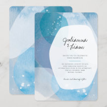 パシフィックブルーの結婚式招待状