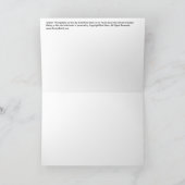 パシフィックブルーパーロットバードグリーティングカードの写真 カード (内部)