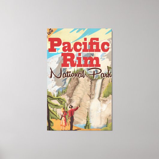パシフィックリムカナダ国立公園休暇ポスター キャンバスプリント (正面)
