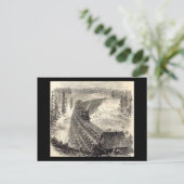 パシフィック鉄道架線橋 ポストカード (スタンド正面)