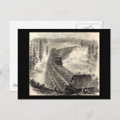 パシフィック鉄道架線橋 ポストカード (正面/裏面)