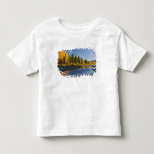 パシフィック・クリークに映るコットンウッドの木々 トドラーTシャツ