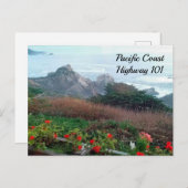 パシフィック・コースト・ハイウェイ101カリフォルニアのはがき シーズンポストカード (正面/裏面)