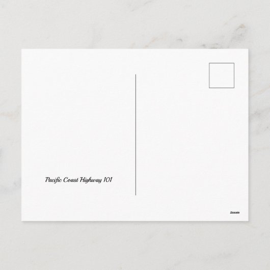 パシフィック・コースト・ハイウェイ101カリフォルニアのはがき シーズンポストカード (裏面)