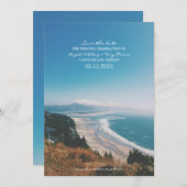 パシフィック·コースト·ビーチ結婚式セーブ·ザ·デート セーブザデート (正面/裏面)