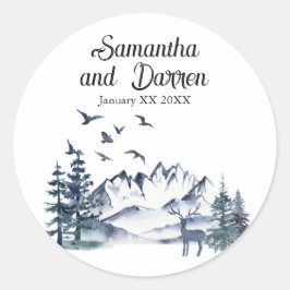 パシフィック・ノースウェスト ロッキー山脈の結婚式 ラウンドシール