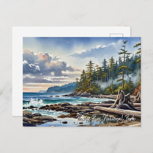 パシフィック・リム国立公園カナダ旅行 シーズンポストカード (正面/裏面)