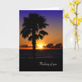 パシフィック·海·サ考えるンセット·オブ·ユー カード (黄色い花)