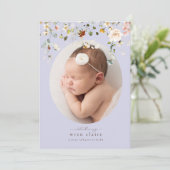 パシンプルステルパープルフローラ誕生の発表 招待状 (スタンド正面)