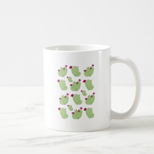 パジャパタンテキサス州州植物サボテンの愛 コーヒーマグカップ (右)
