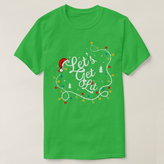 パジャマおもしろいスがクリスマスツリーの衣装に火を付けよう Tシャツ (デザイン正面)