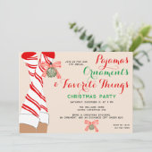 パジャマお気に入りの事物クリスマスギフト秘密サンタ 招待状 (スタンド正面)