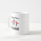 パジャマそろそろパジャマの時間だ コーヒーマグカップ (正面左)