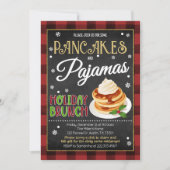パジャマでパンケーキのクリスマスパーティー 招待状 (正面)
