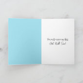 パジャマで猫を飼い始める カード (内部)