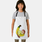 パジャマで眠るサル エプロン (インサイチュ)