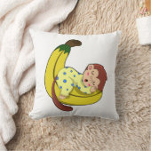 パジャマで眠るサル クッション (ブランケット)