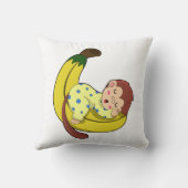 パジャマで眠るサル クッション (裏面)