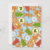 パジャマとクッキーの誕生日パーティーへの招待 招待状 (裏面)