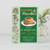 パジャマとパンケーキのパーティー招待状 招待状 (スタンド正面)