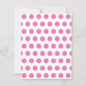 パジャマとパンケーキの水玉ドット誕生日パーティー 招待状 (裏面)