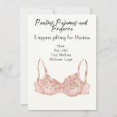 パジャマとプロセッコの独身最後の夜会招待状 招待状 (裏面)