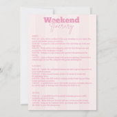 パジャマとプロセッコの独身最後の夜 招待状 (裏面)