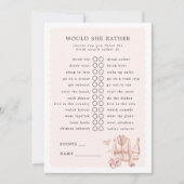 パジャマとプロセッコは彼女はむしろゲームをする 招待状 (正面)