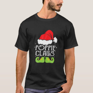 パジャマに一致するPoppie Santa Clauseファミリーメンバー Tシャツ