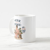 パジャマのまま在宅勤務 コーヒーマグカップ (正面左)
