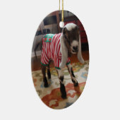 パジャマのクリスマスのオーナメントのベビーのヤギ セラミックオーナメント (右)