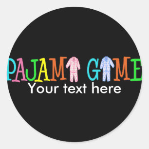 パジャマのゲームはそれをカスタマイズ! ラウンドシール