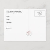 パジャマのパーティの招待状: starshine インビテーションポストカード (裏面)