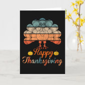 パジャマの贈り物に合う感謝祭の家族の子どもと幸せ カード (黄色い花)