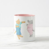 パジャマの4猫ピンクコンボマグカップ マグカップ (中央)