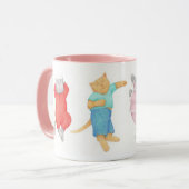 パジャマの4猫ピンクコンボマグカップ マグカップ (正面左)