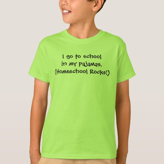 パジャマのHomeschool Tシャツ (正面)