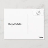 パジャマを着たゴールデンレトリバーの誕生日 ポストカード (裏面)