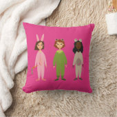 パジャマガーリーパーティー可愛い クッション (ブランケット)